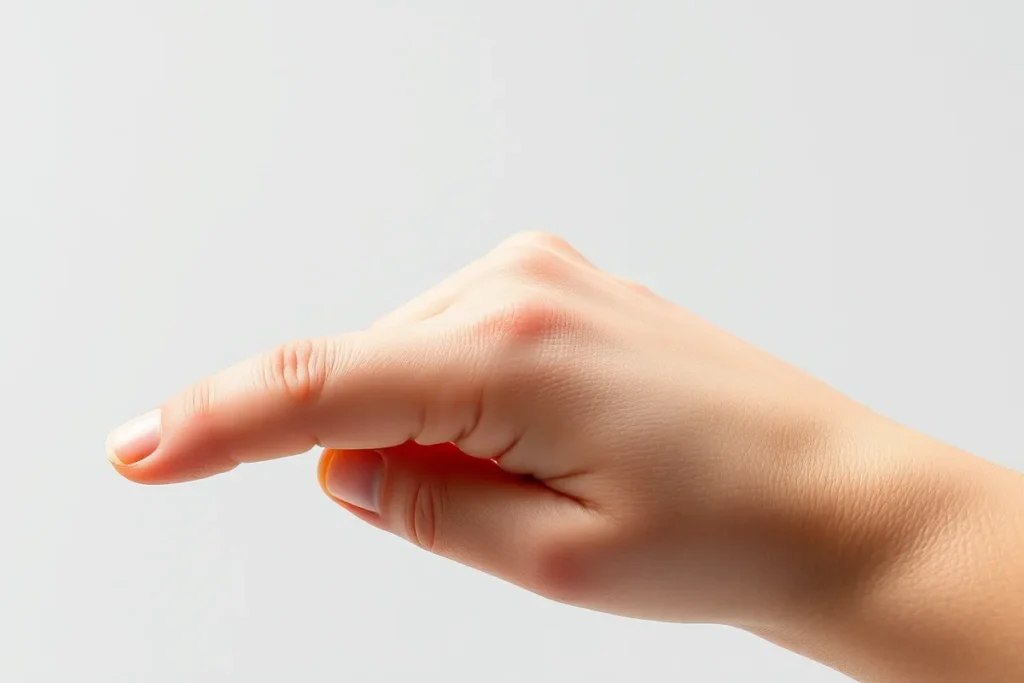 doigt. gonflé impossible à plier